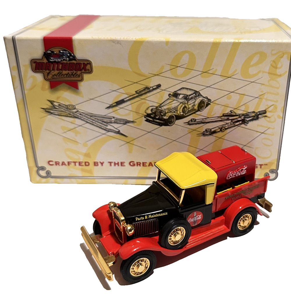 Original Matchbox 1930 Ford Model A Pickup Truck Coca Cola YPC05-M With COA A27